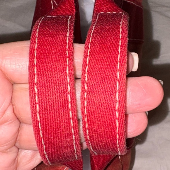 RED HERMÈS TOTE Deauville PM - Picture 8 of 17